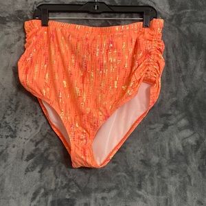 Torrid Gold & Orange Bathing Suit Bottoms Size 3. Never Been worn!
